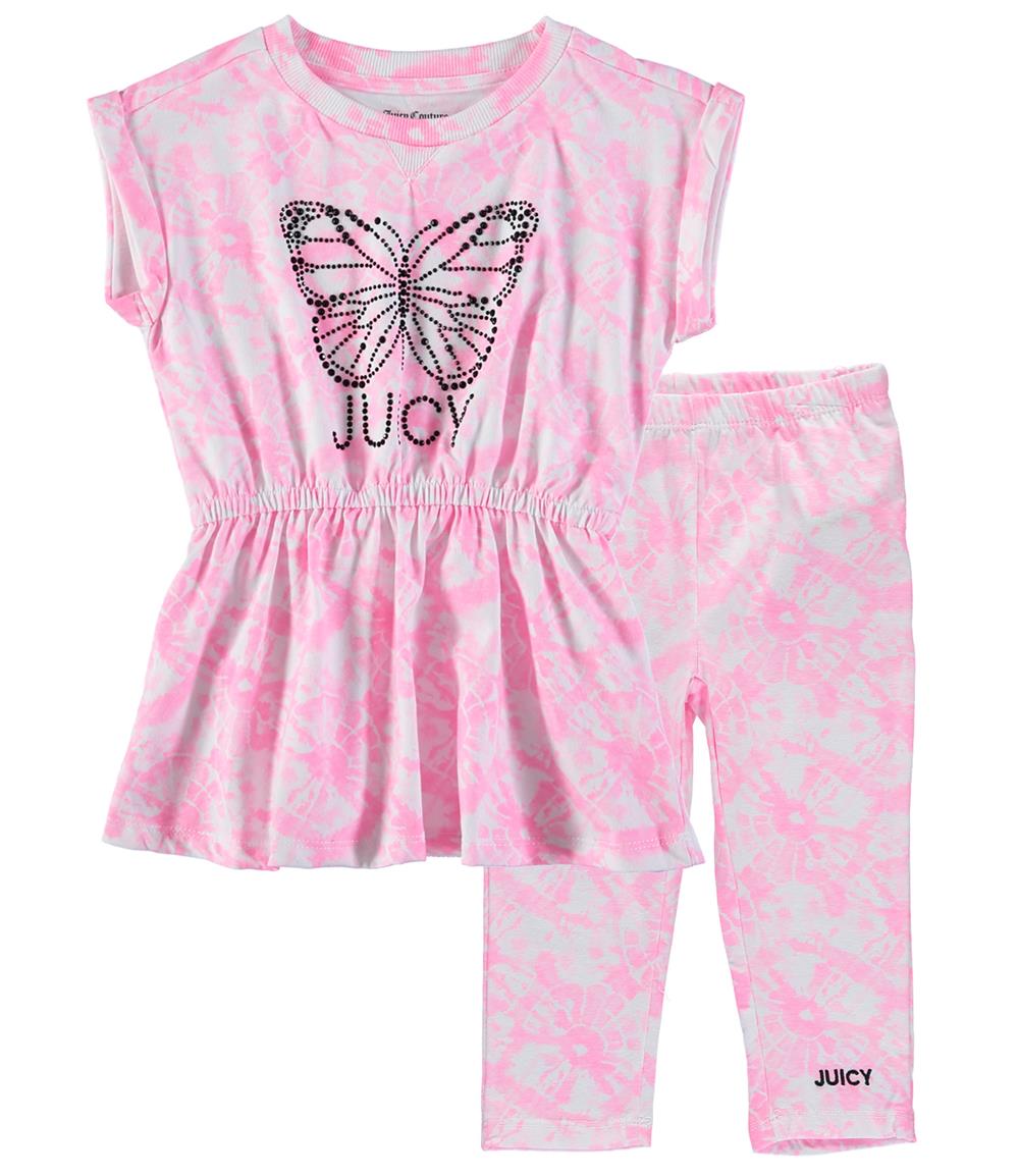 Juicy Couture Girls 4-6X Butterfly Tunic Legging Set