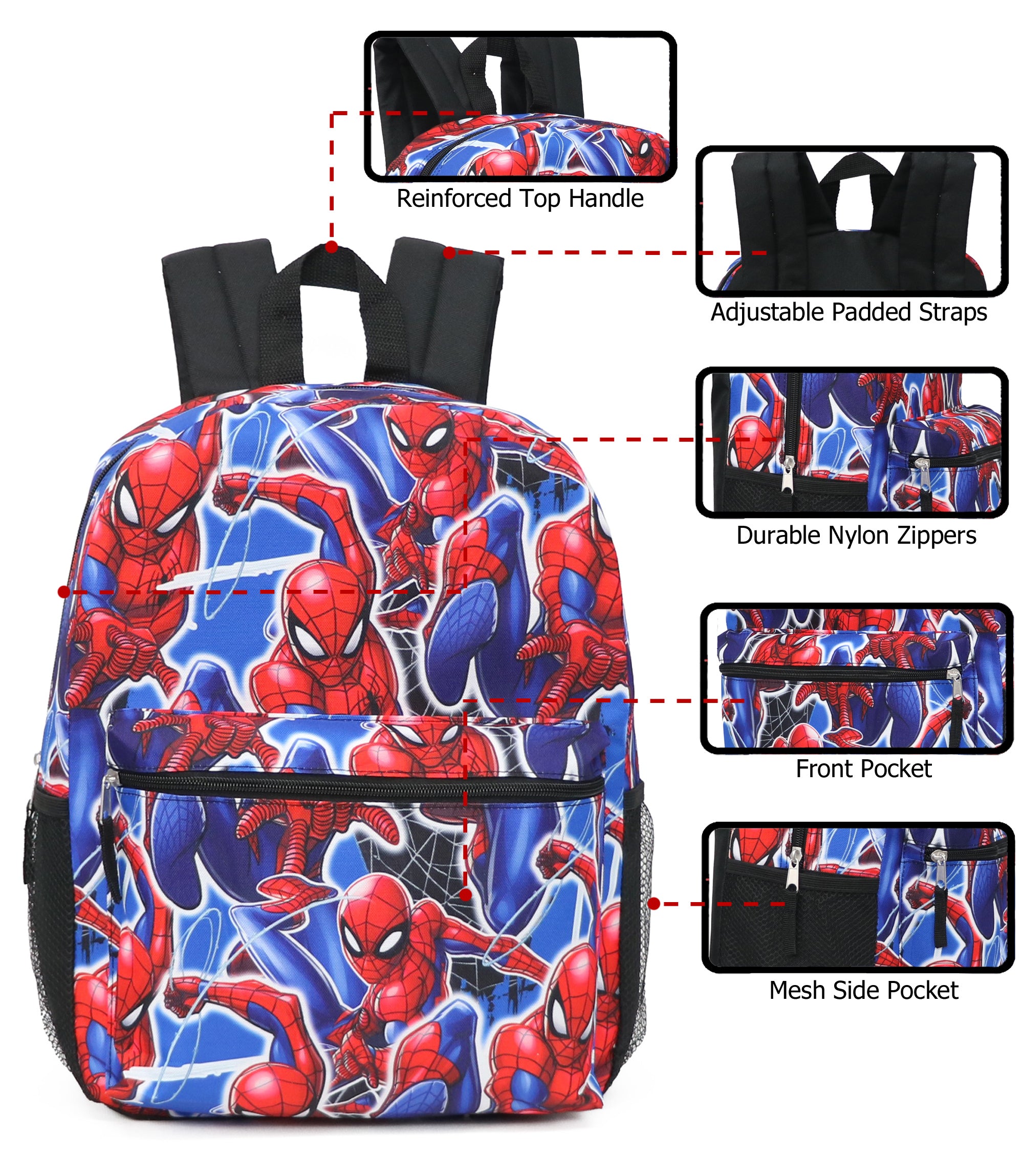 Marvel Spiderman All Over Print Backpack