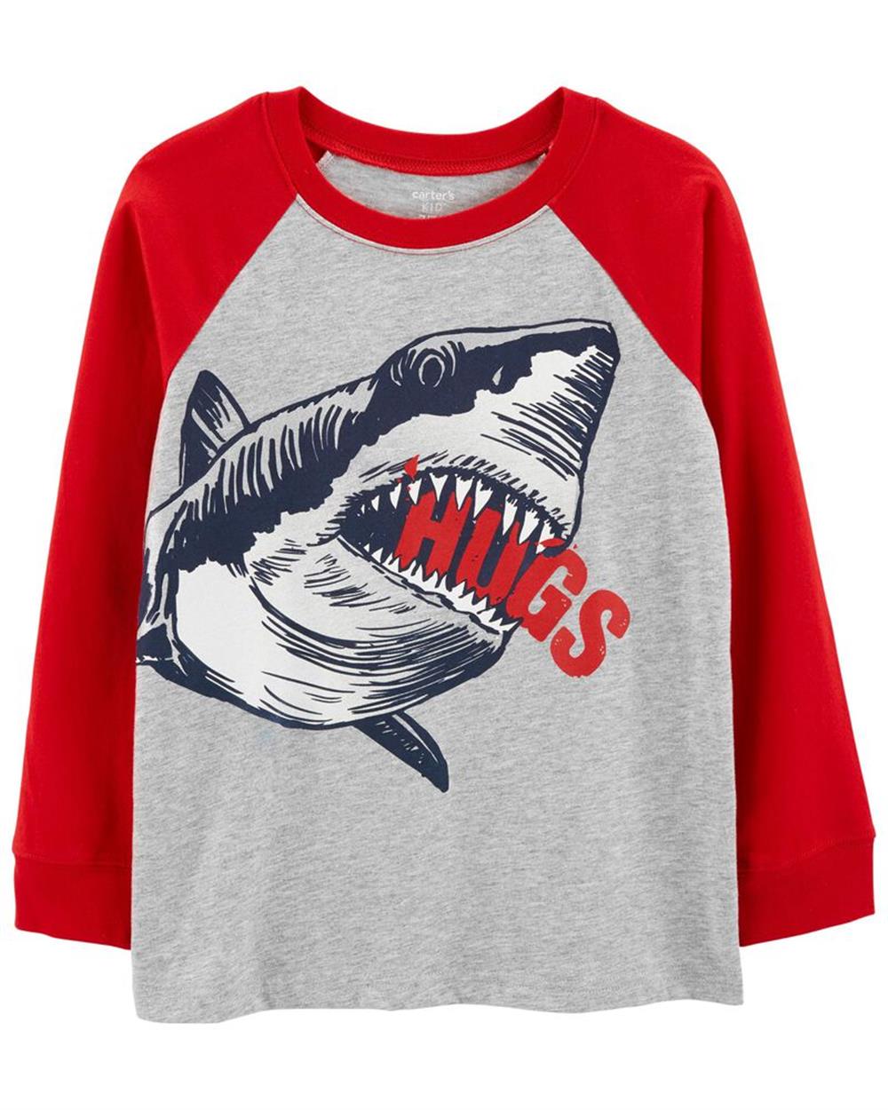 Carters Valentine's Hugs Shark Jersey Tee