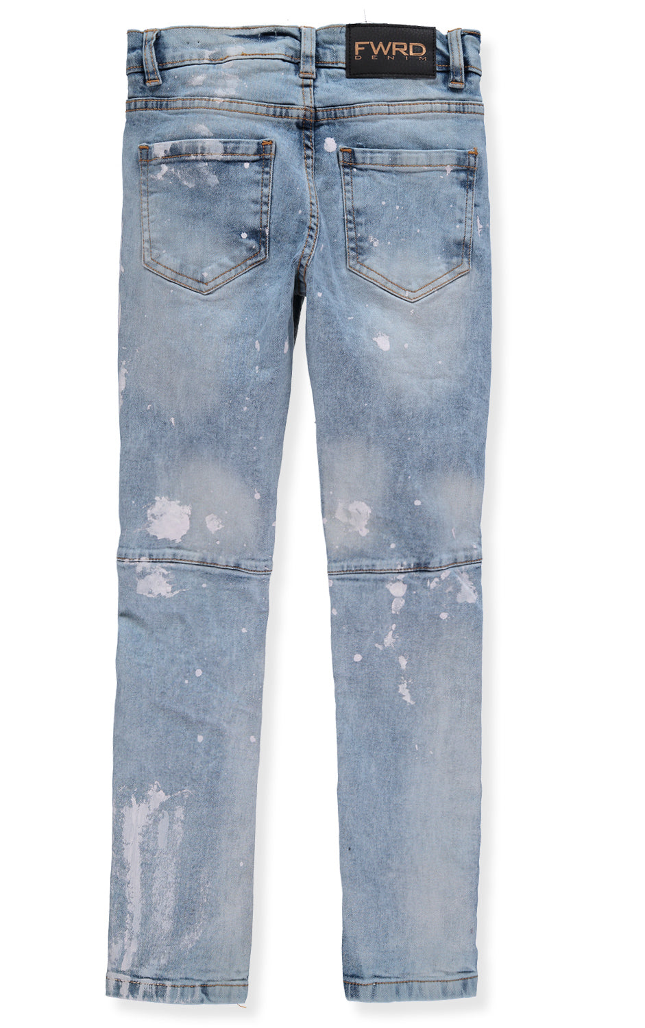 FWRD Denim Boys 8-20 Rip Repair Bleached Denim Slim Jeans