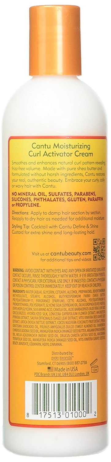 Cantu Shea Butter Moisturizing Curl Activator Cream 12 Oz.