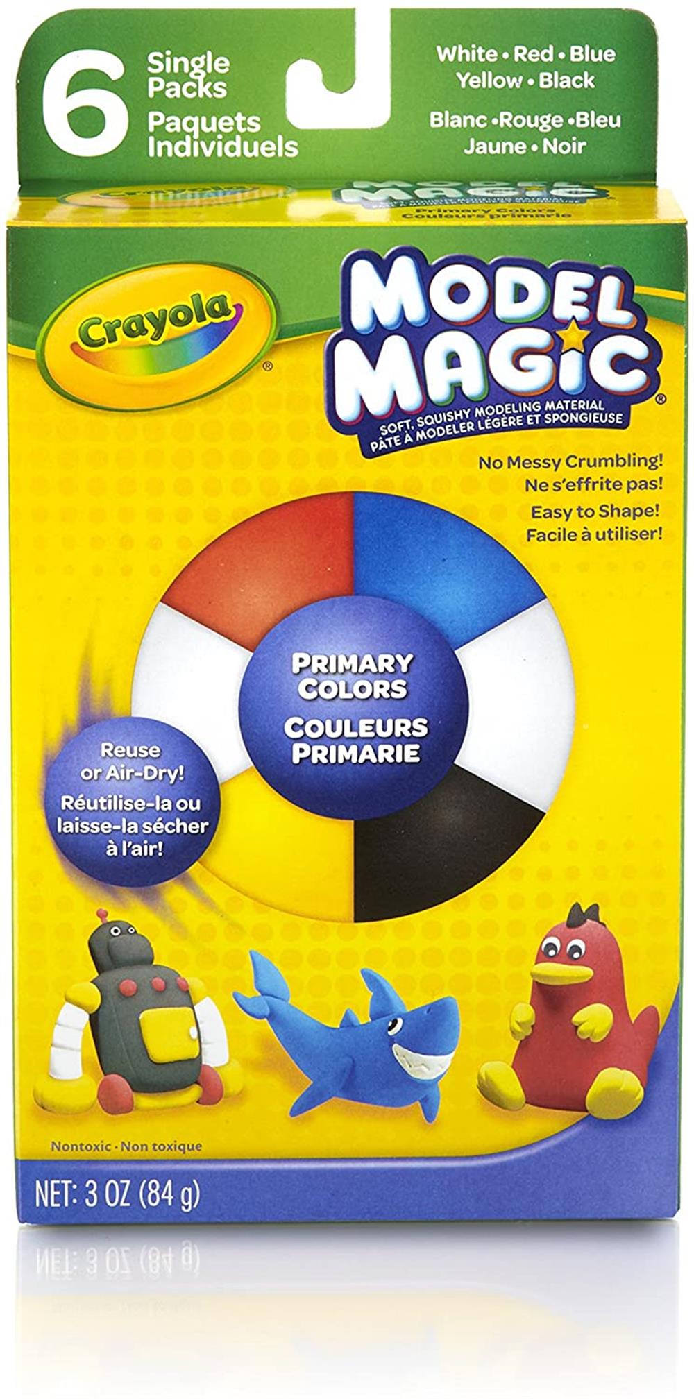 Crayola Model Magic, Primary Colors - 6 count