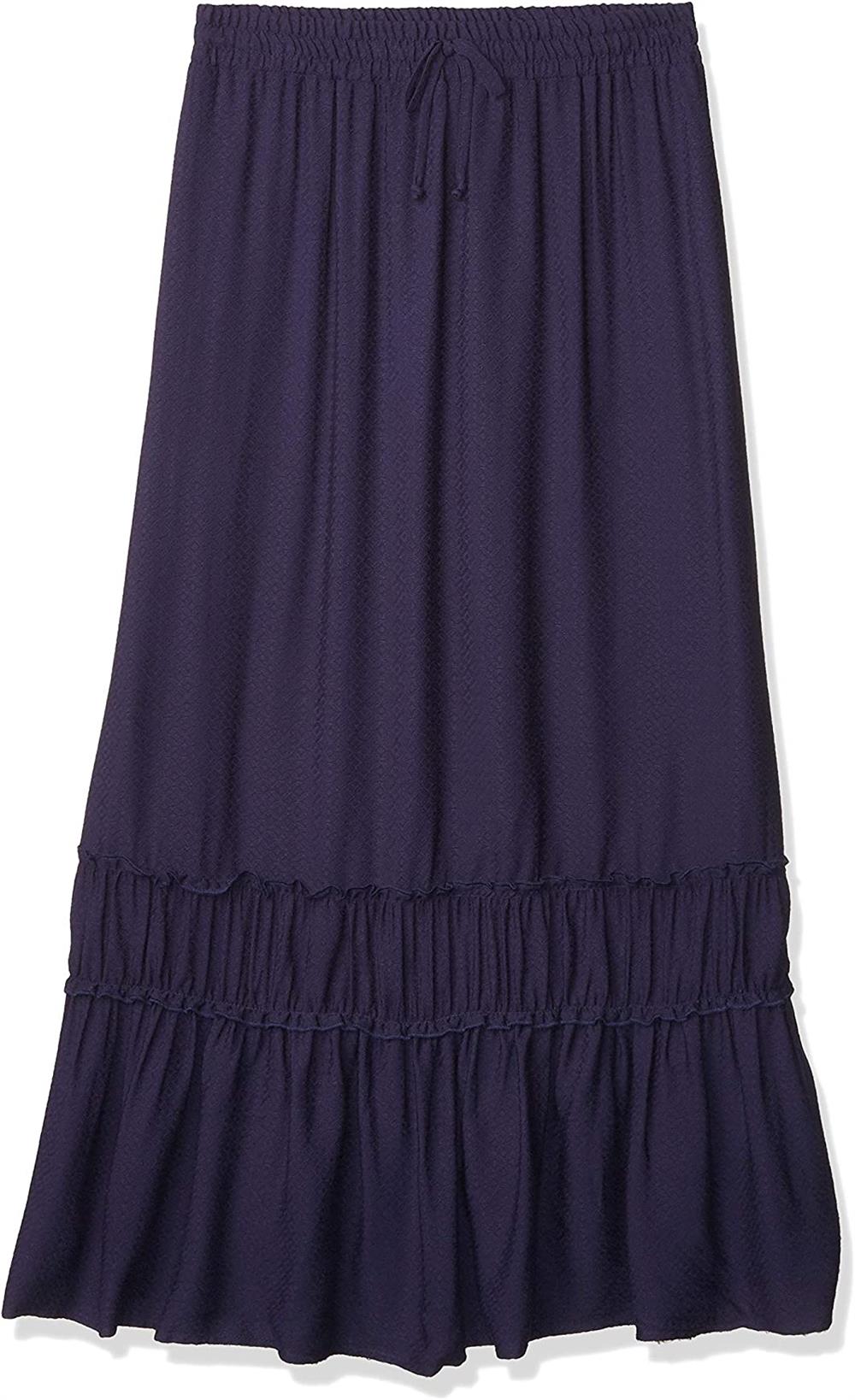 Amy Byer Girls 7-16 Tier Knit Long Skirt