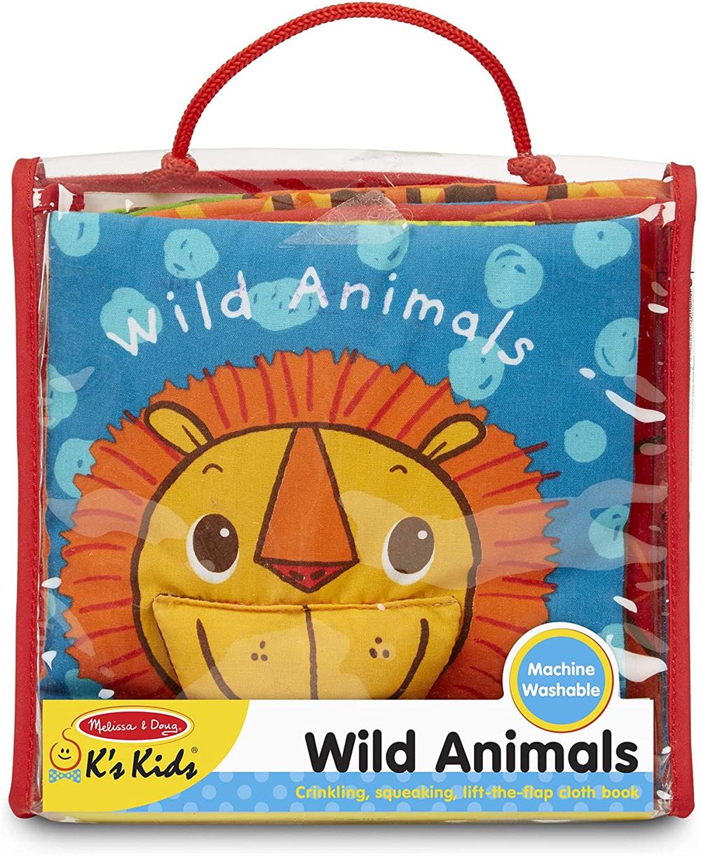 Melissa and Doug Soft Activity Baby Book - Wild Animals