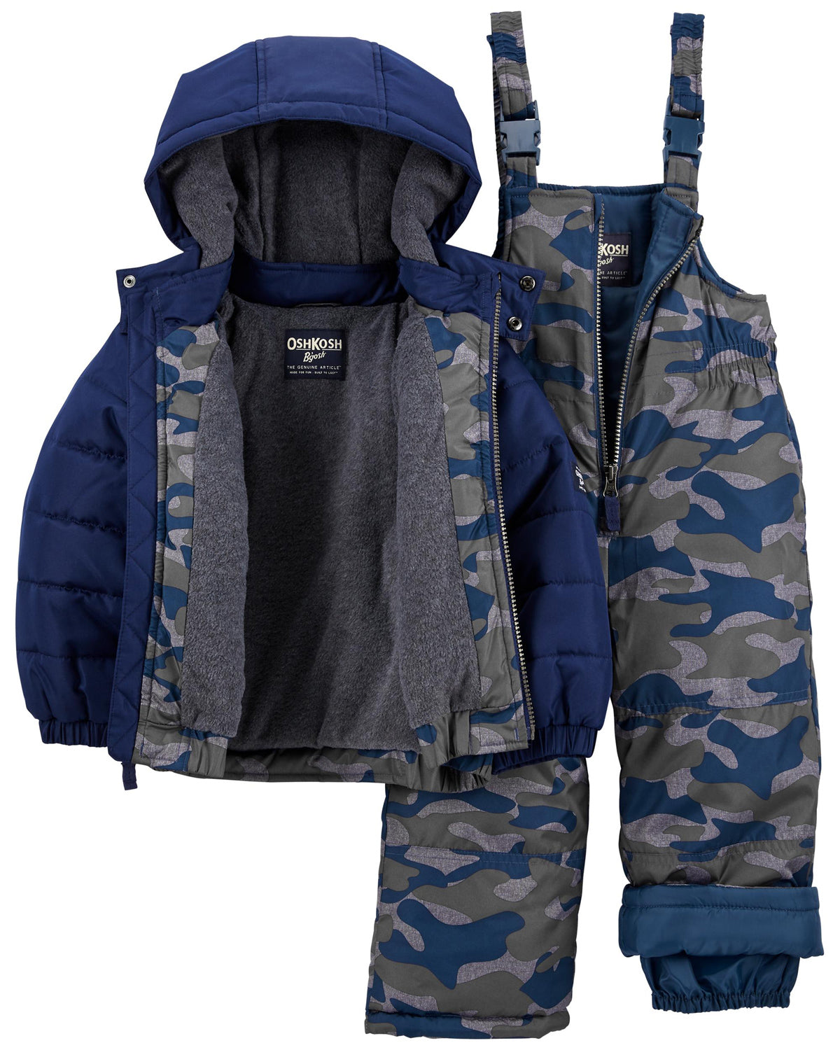 Osh Kosh Boys 2T-4T 2-Piece Parka & Snowsuit Set