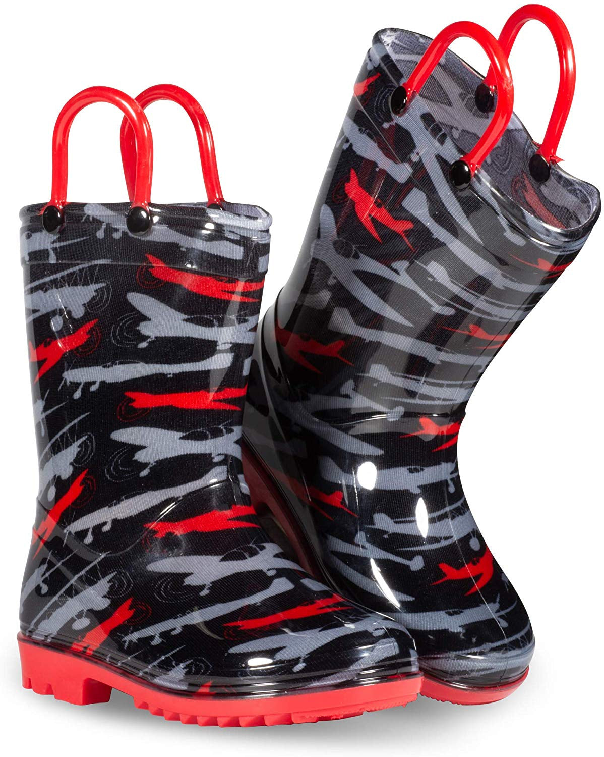 Lilly Of New York Boys 11-3 Plane Rainboot