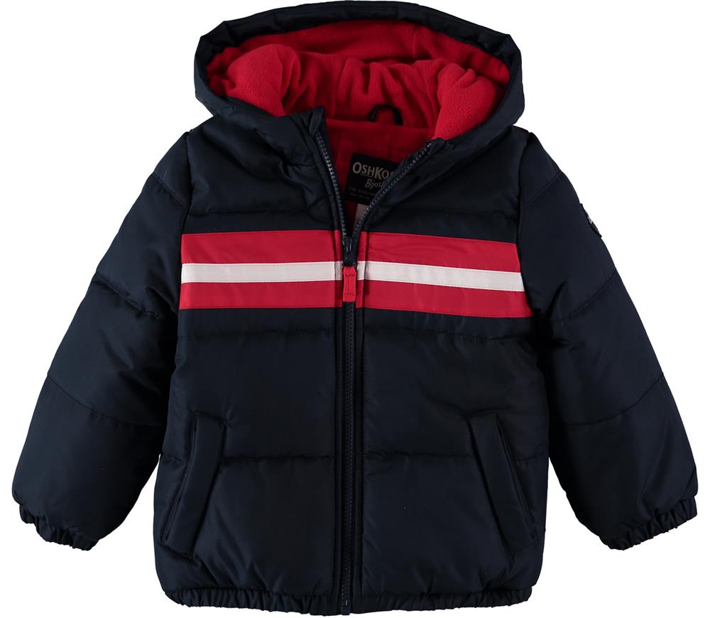 Osh Kosh Boys 2T-4T Stripe Puffer Jacket