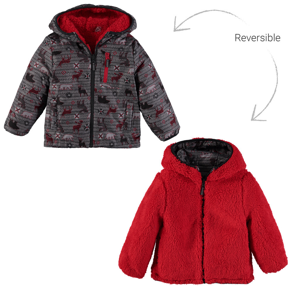 London Fog Boys 2T-4T Reversible Jacket