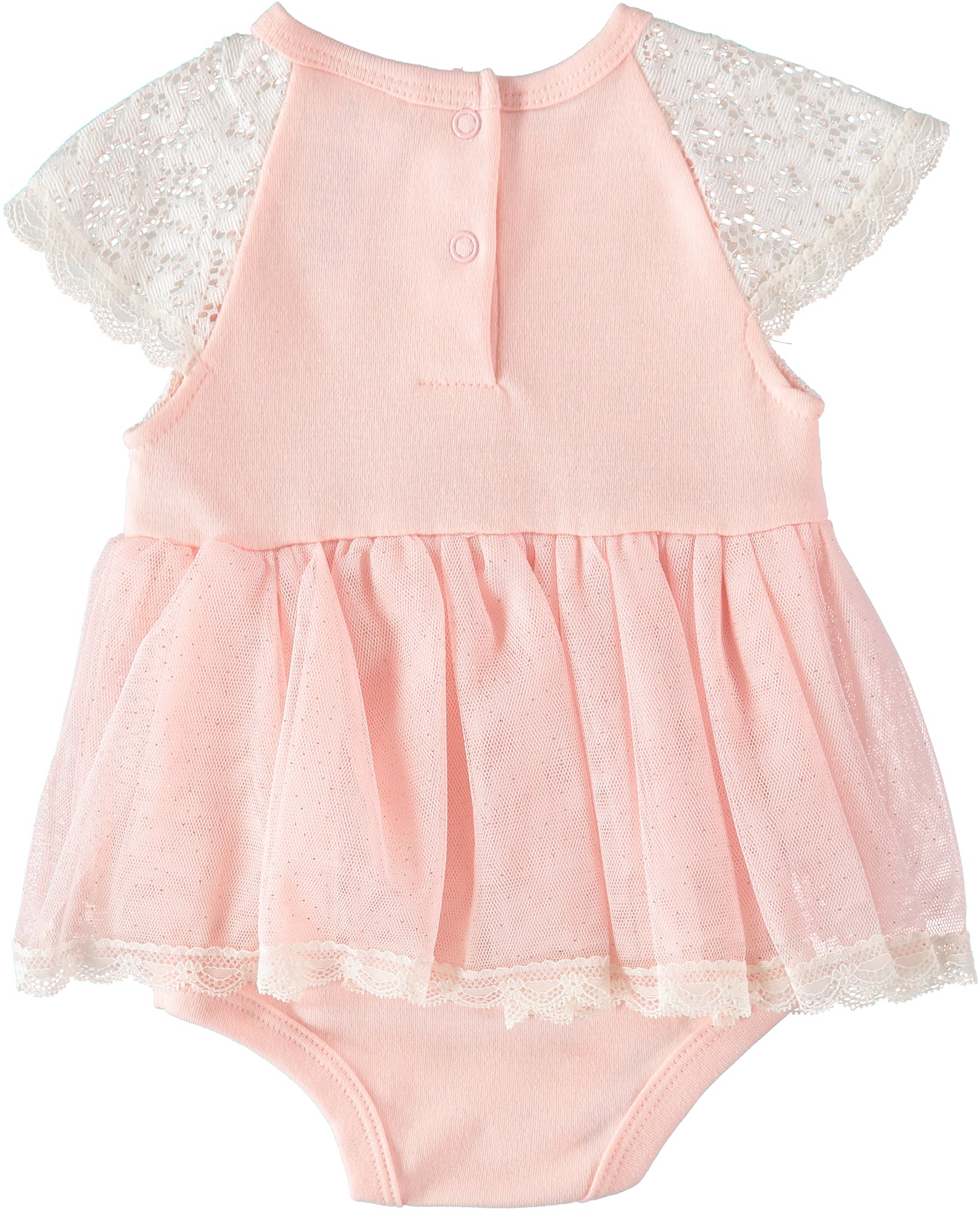 Nicole Miller Girls 0-9 Months Lace 3-Piece Creeper Set