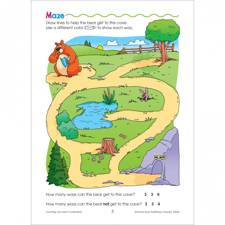 School Zone Numbers Fun! Write & Reuse Workbook