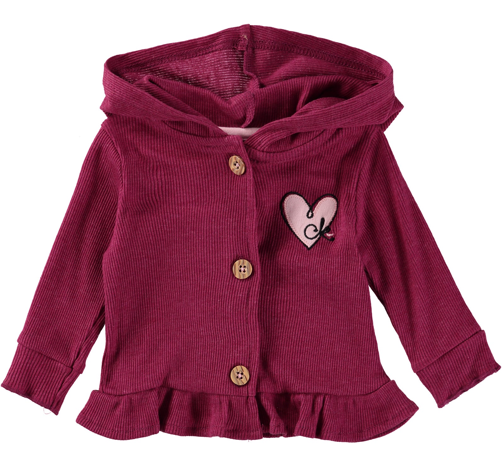 Calvin Klein Girls 0-9 Months 3-Piece Heart Jacket Set