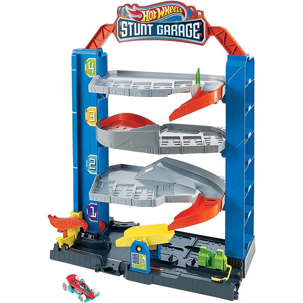 Mattel Hot Wheels City Stunt Garage Play Set