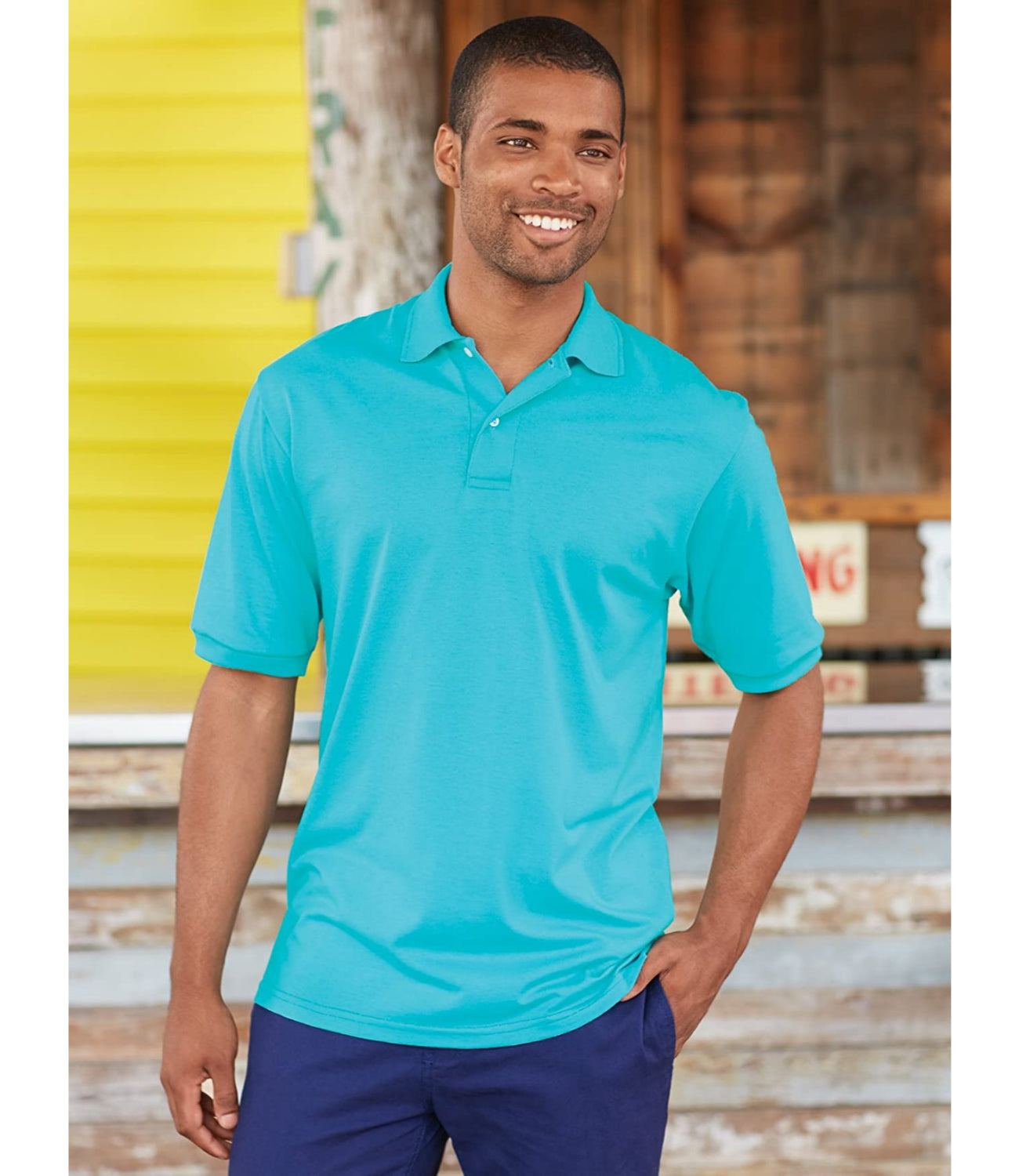 Jerzees Mens Spot Shield Short Sleeve Polo