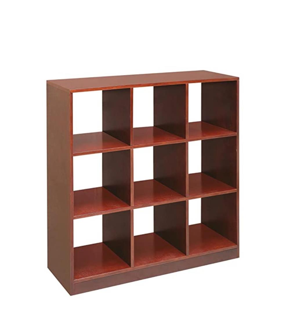 Badger Basket 3x3 Nine Cube Square Open Storage Organizer Shelving Unit