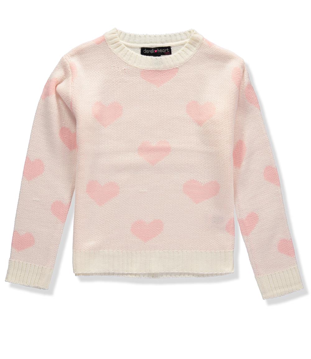 Derek Heart Girls 7-16 Pullover Crewneck Sweater