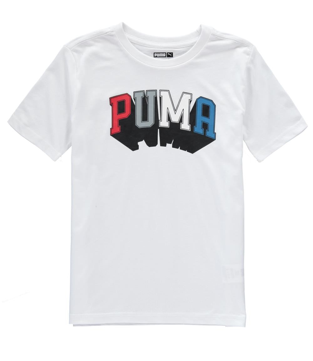 PUMA Boys 4-7 Puma Block Logo T-Shirt