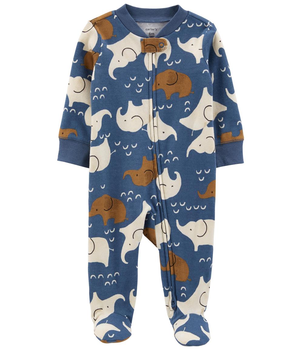 Carters Boys 0-9 Months Elephant Zip-Up Cotton Sleep & Play