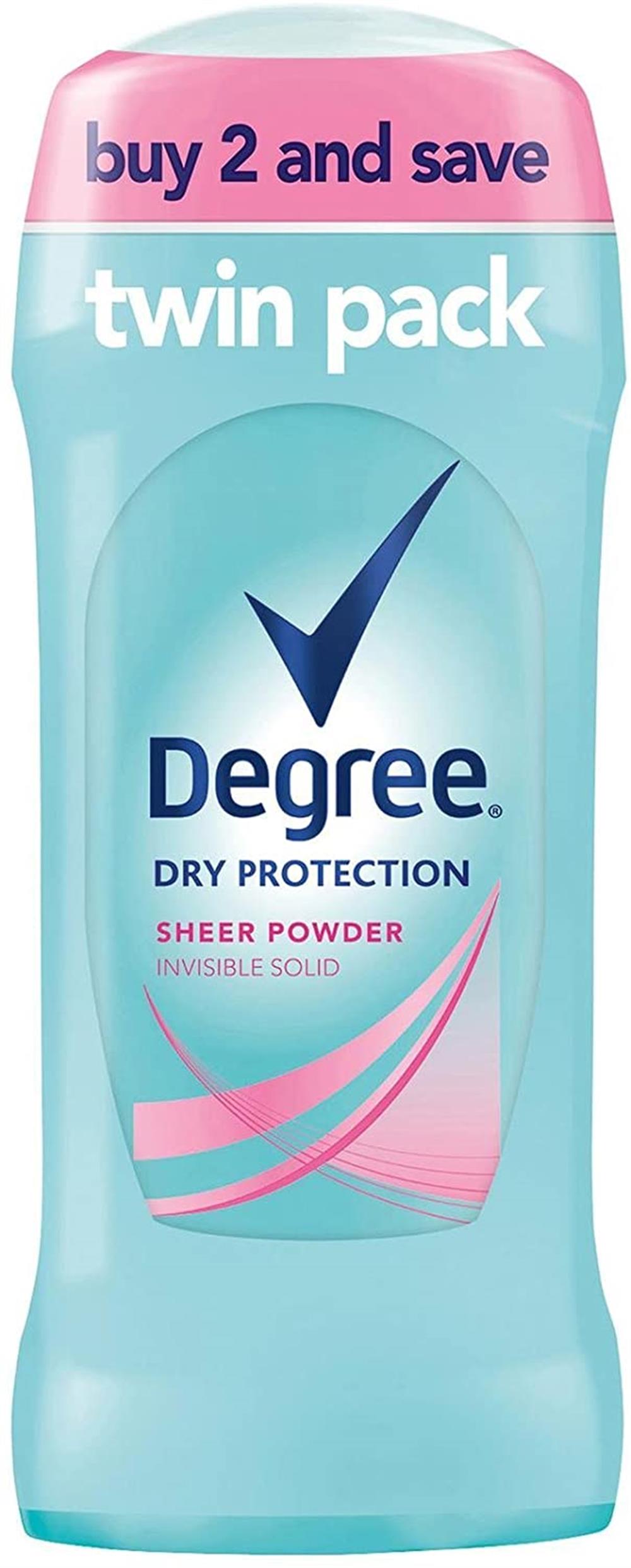 Degree Deodorant 2.6oz Womens Sheer Powder Twin Pack