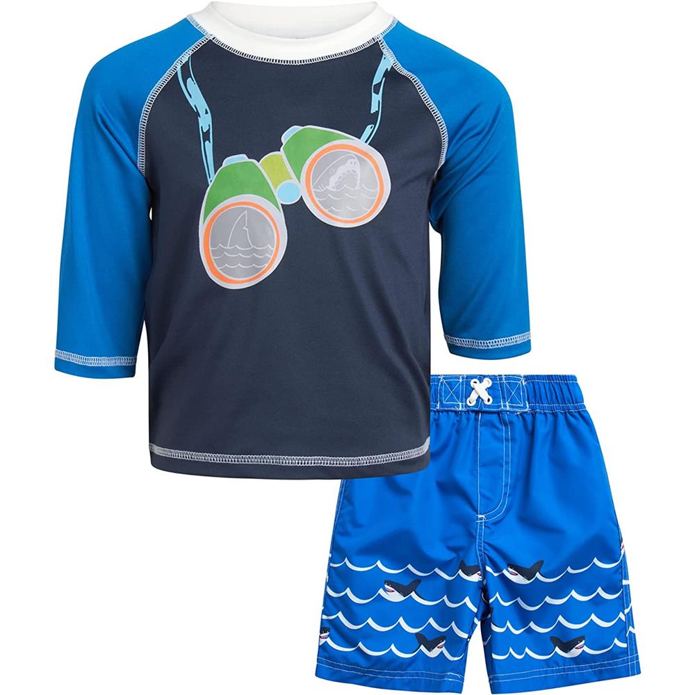 Wippette Kids Boys 2T-4T Rashguard Swim Set