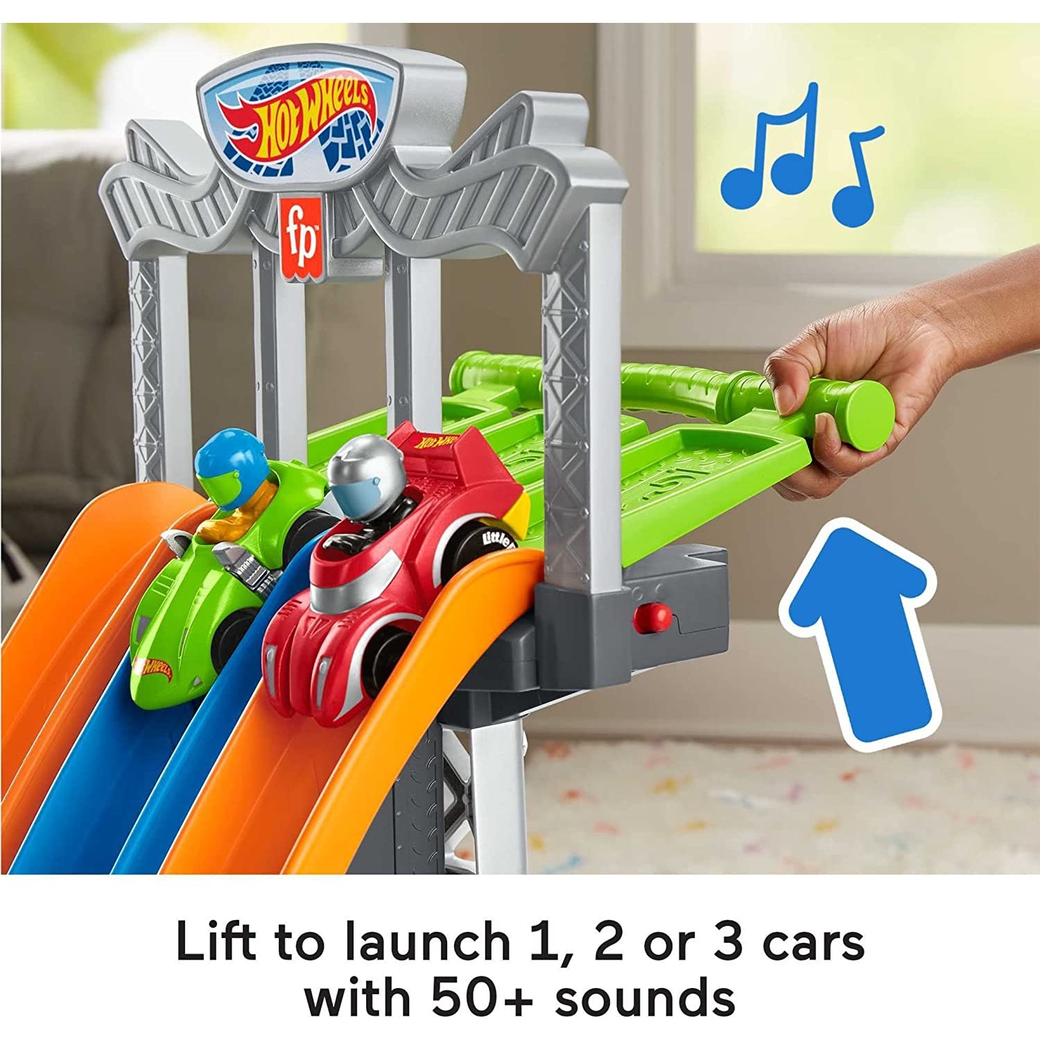 Fisher Price Hot Wheels Racing Loops Tower By Little People