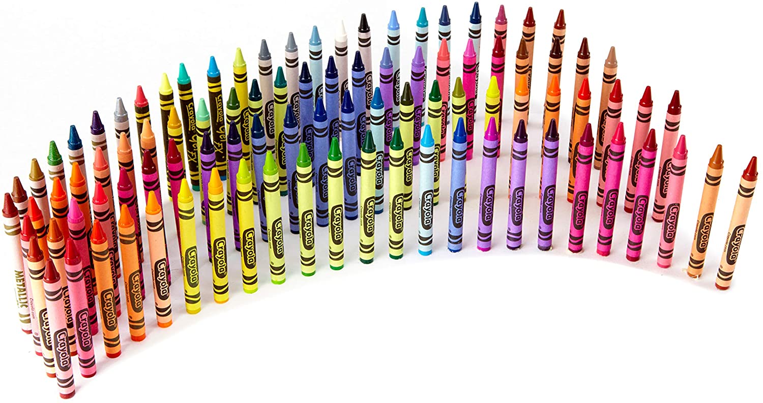 Crayola Crayons 96 Colors, Sharpener Included