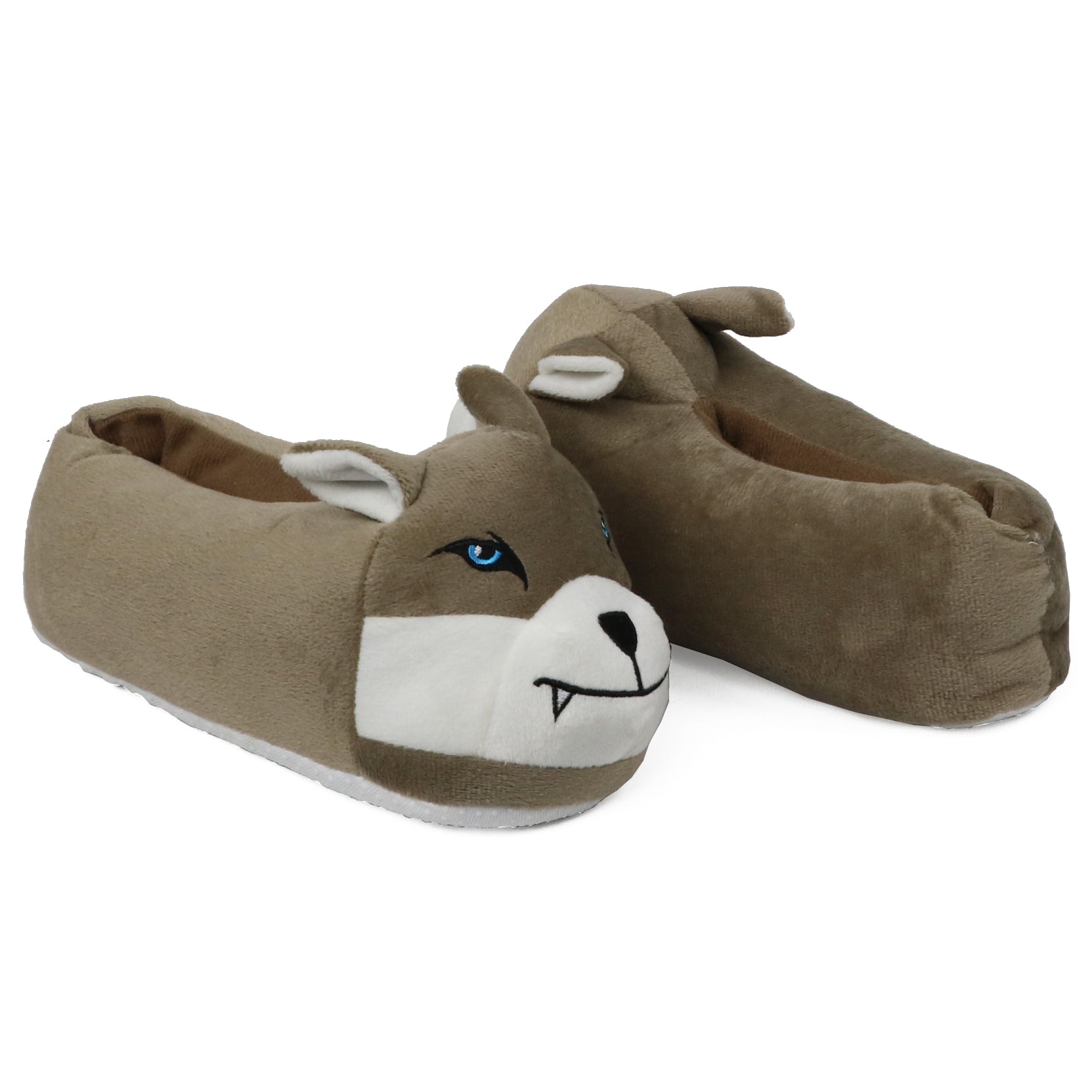 Zac & Evan Boys 4-7 Plush Animal Slipper