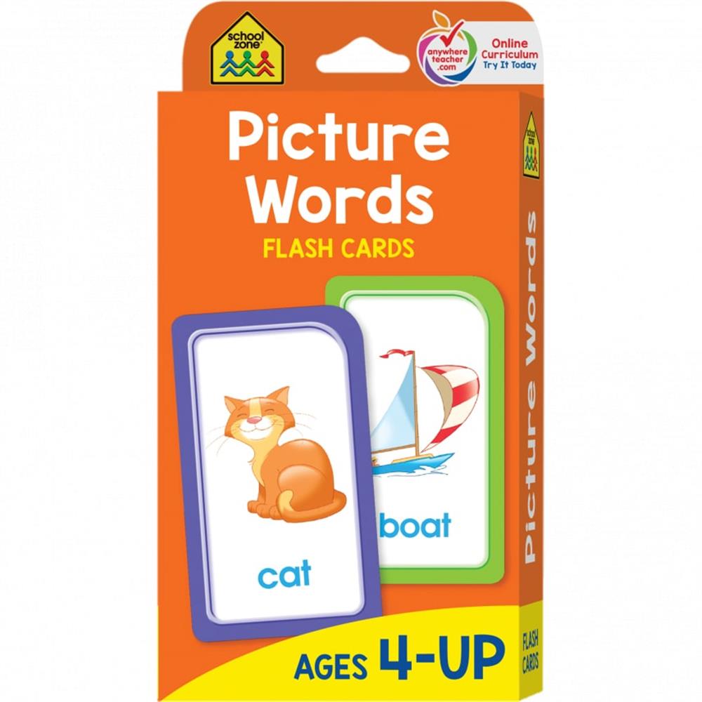 School Zone Picture Words Flash Cards