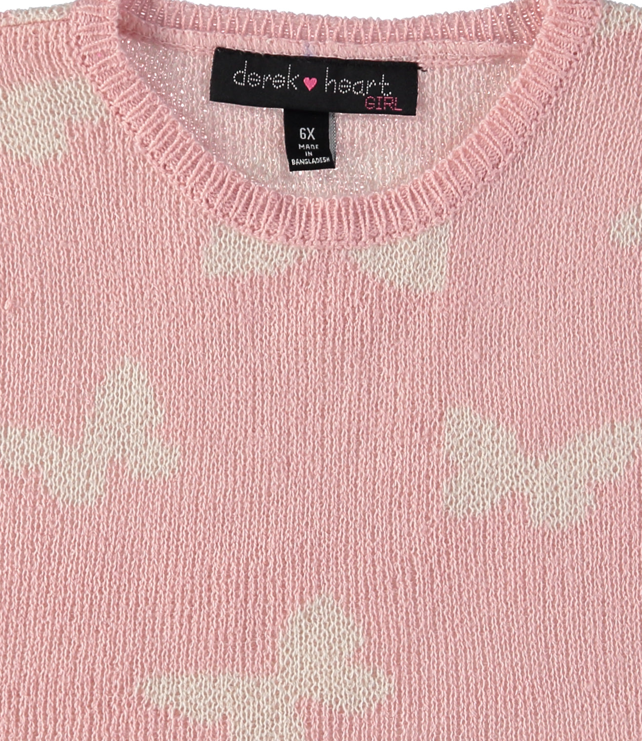 Derek Heart Girls 4-6X Sweater Dress with Matching Scrunchie