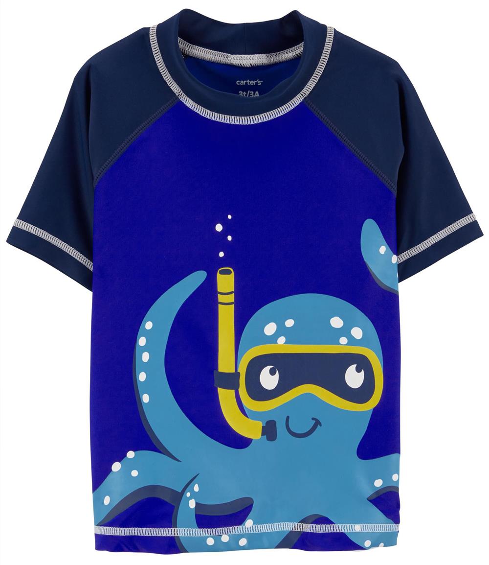 Carters Boys 2T-5T Octopus Rashguard