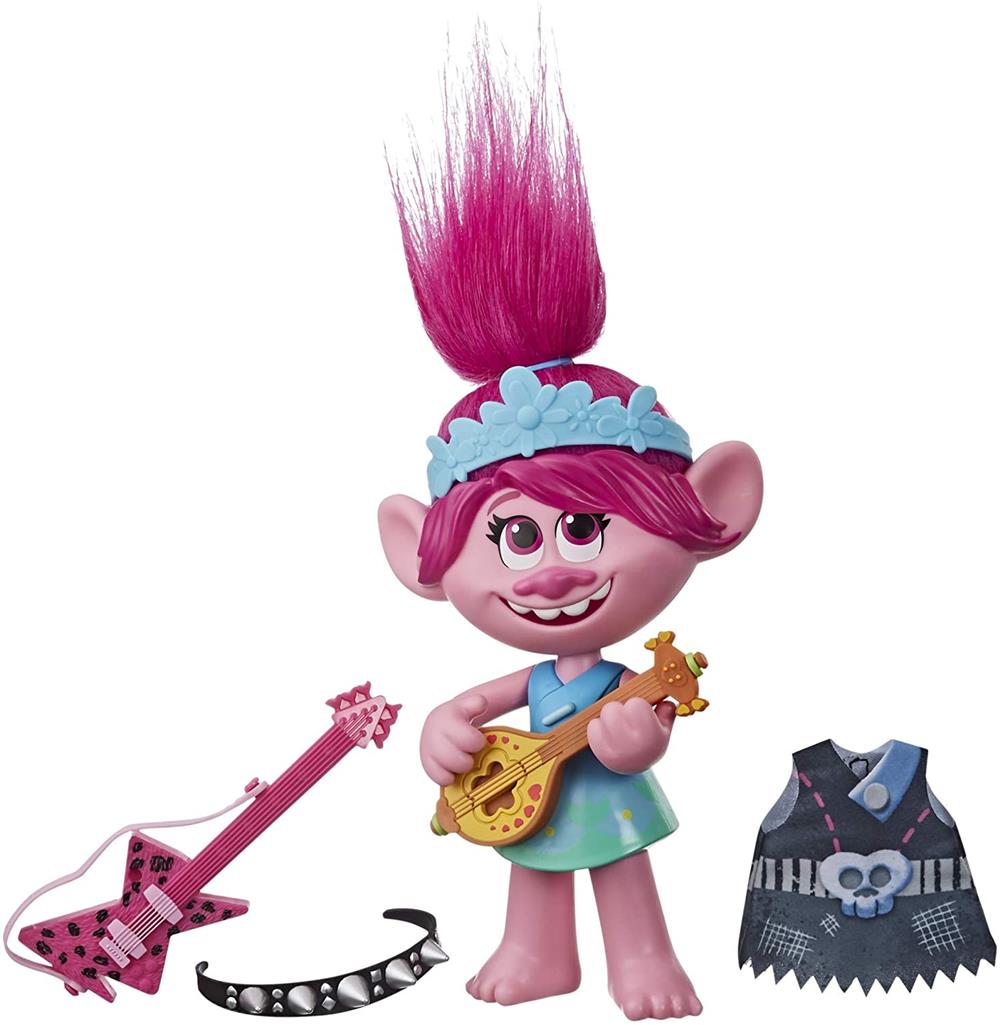 DreamWorks Trolls World Tour Pop-to-Rock Poppy Singing Doll