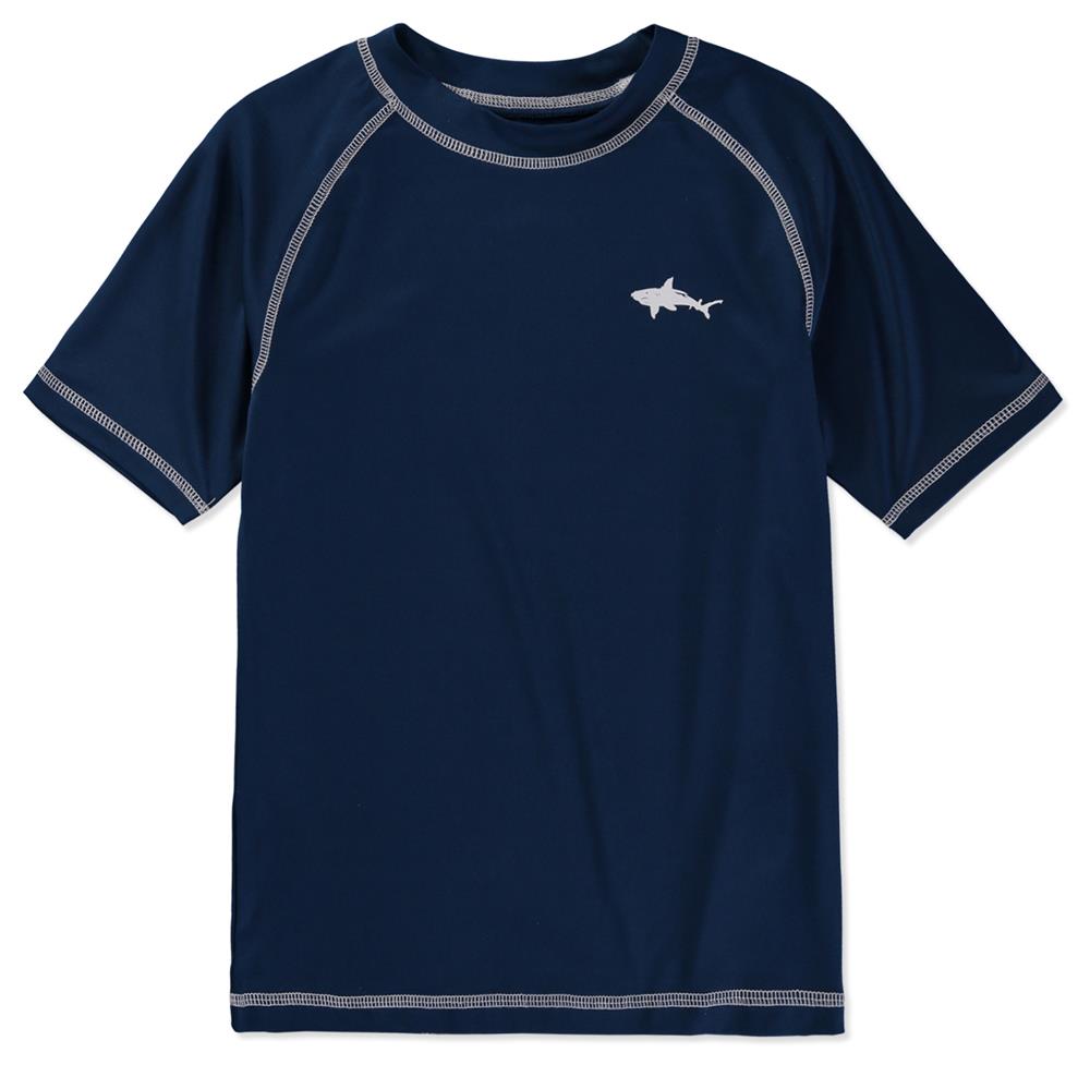 Big Chill Boys 2T-4T Shark Rash Guard Short Sleeve