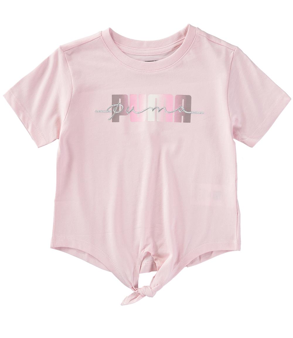 PUMA Girls 4-6X Sport Pack Fashion Tie Knot T-Shirt