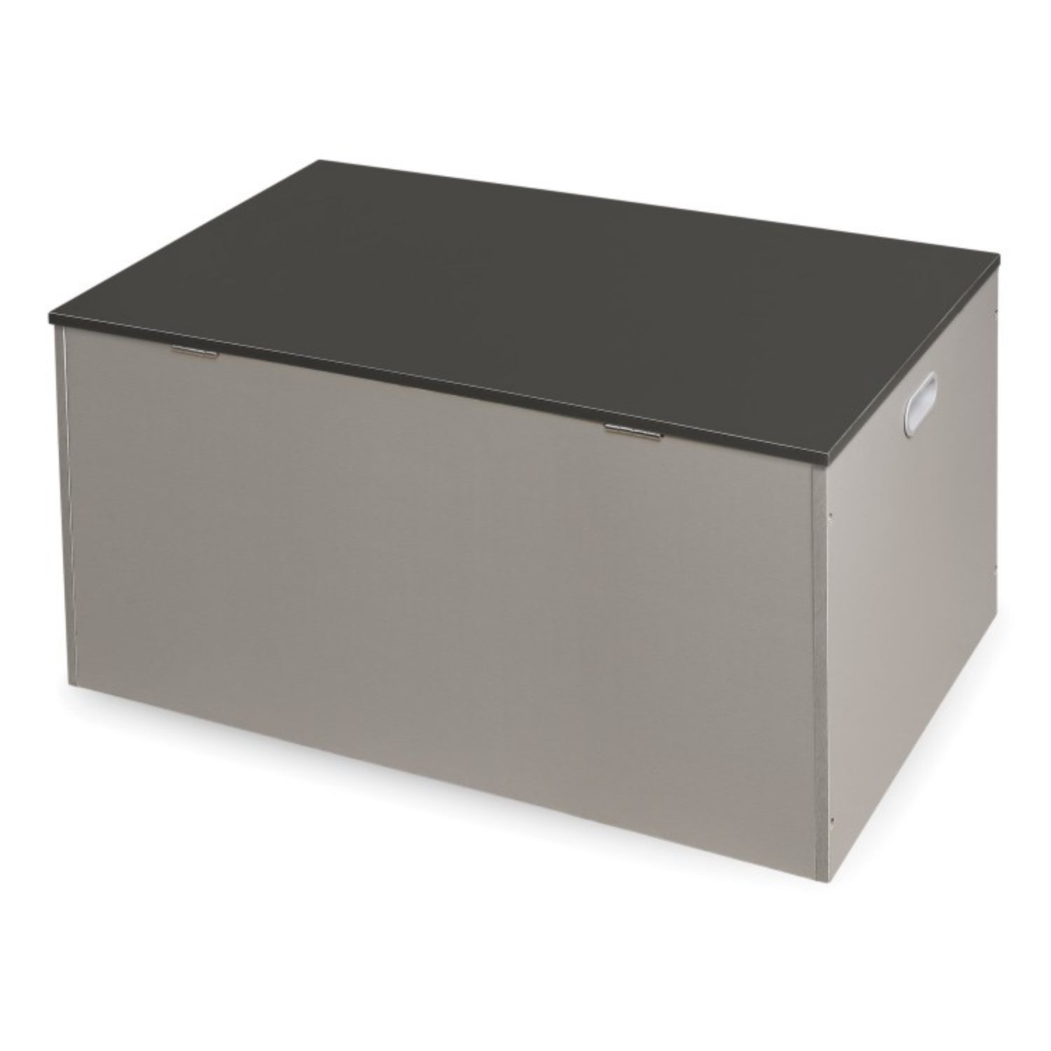 Badger Basket Flat Bench Top Toy and Storage Box – Woodgrain/Gray