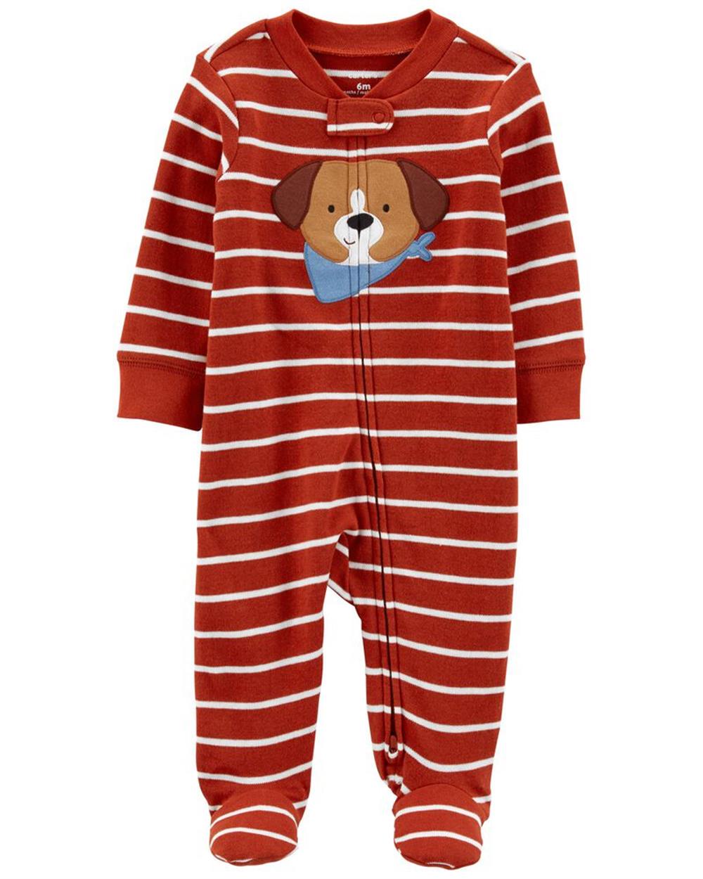 Carters Dog Zip-Up Cotton Sleep & Play