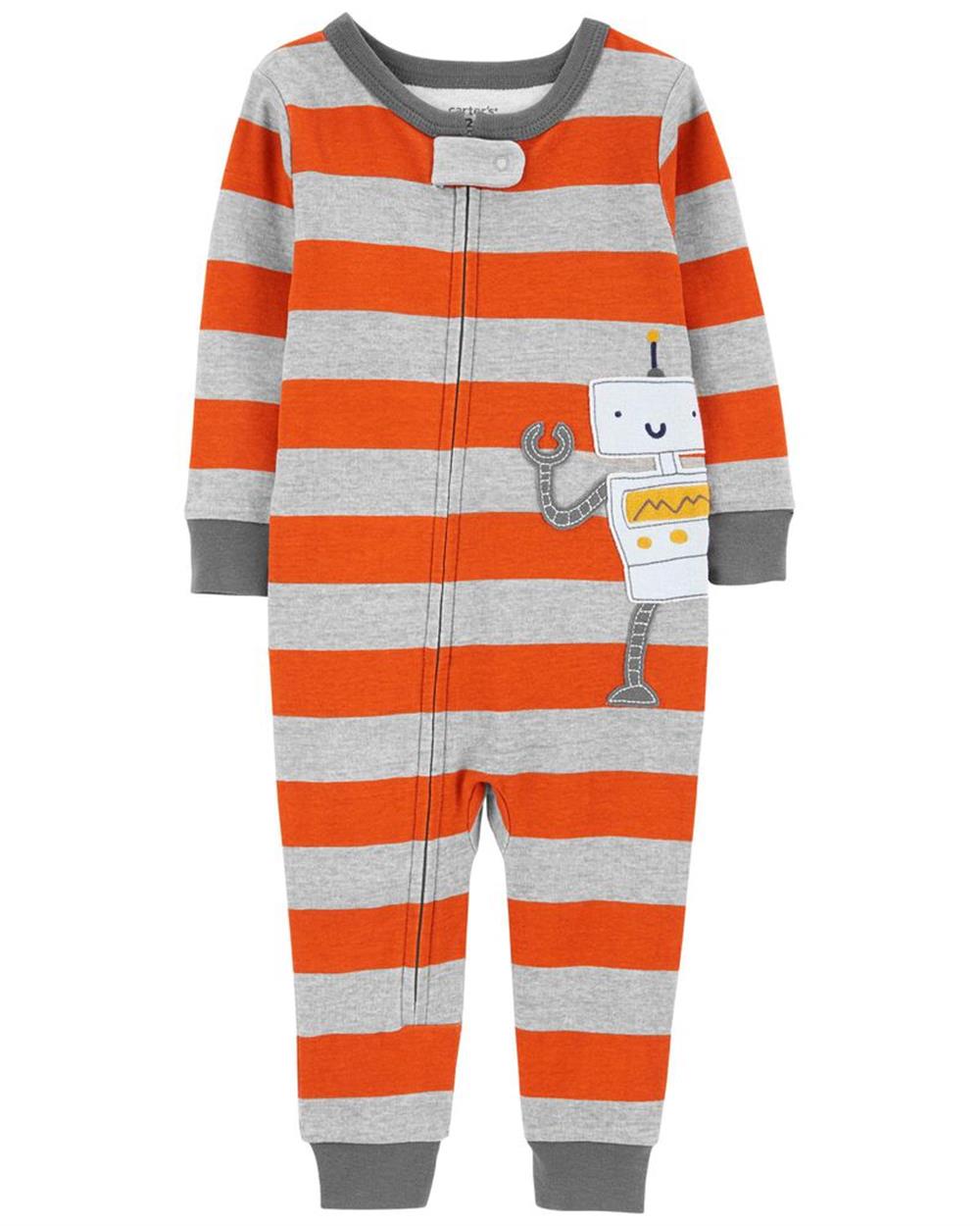 Carters 1-Piece Robot 100% Snug Fit Cotton Footie PJs