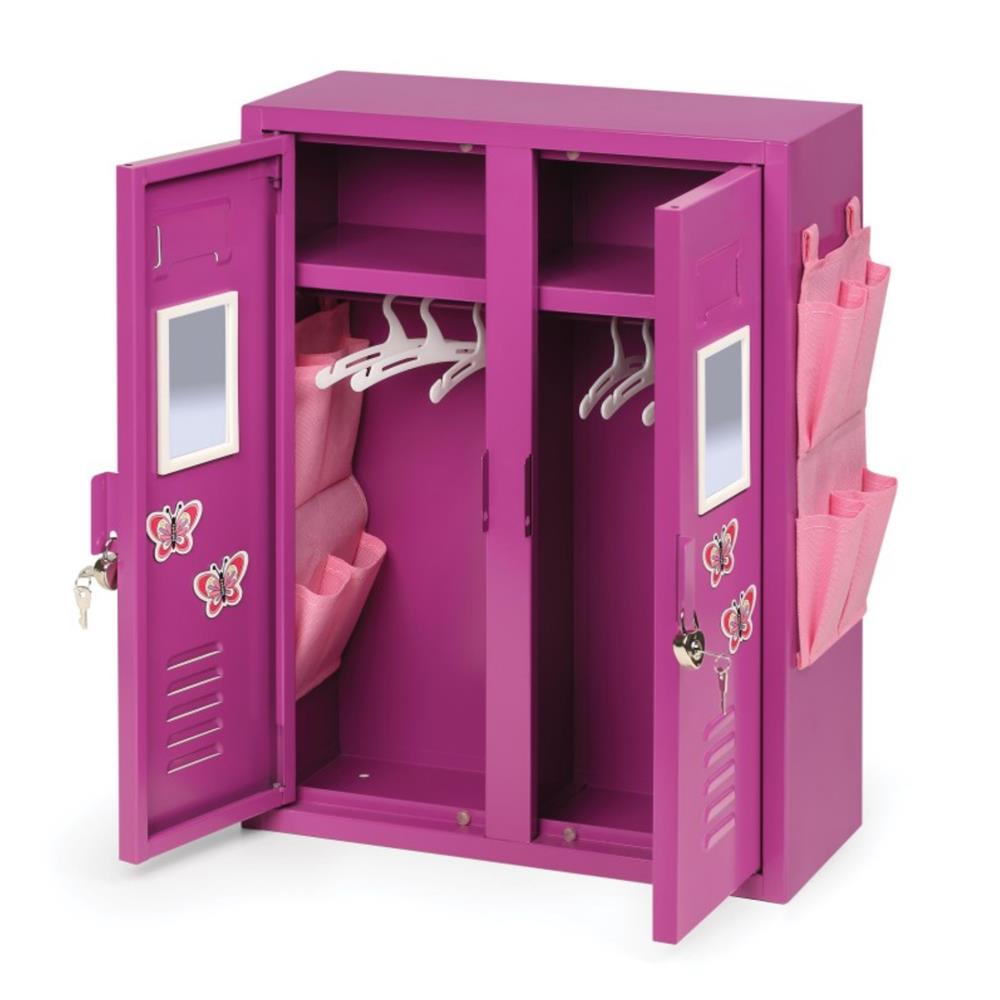 Badger Basket School Style Double Doll Locker – Purple