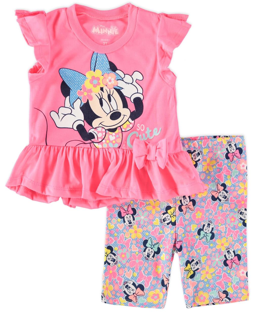 Disney Girls 2T-4T Minnie Mouse Short Set