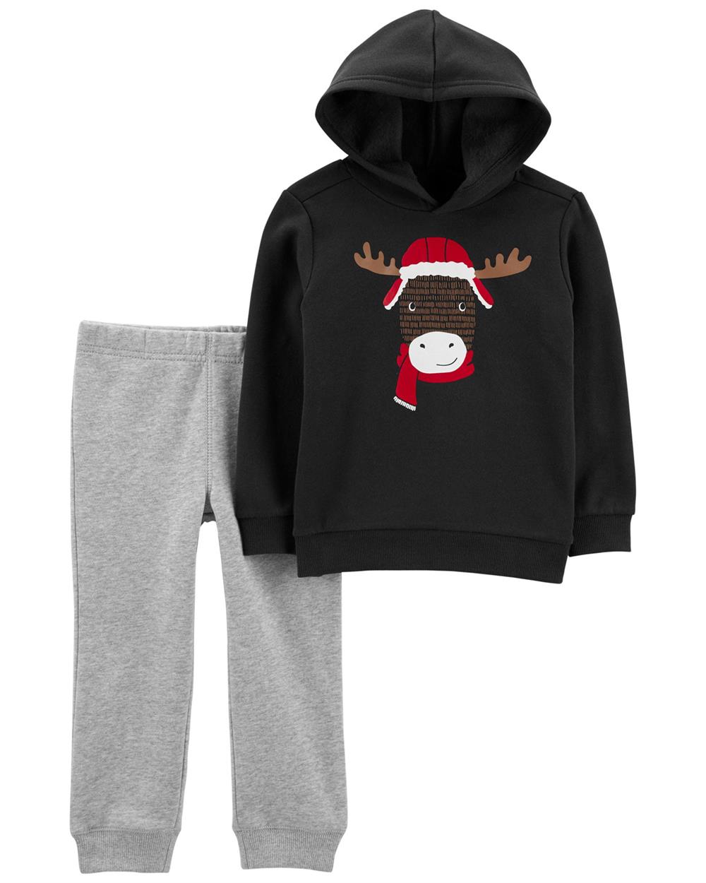 Carters 2-Piece Moose Fleece Hoodie & Pant Set