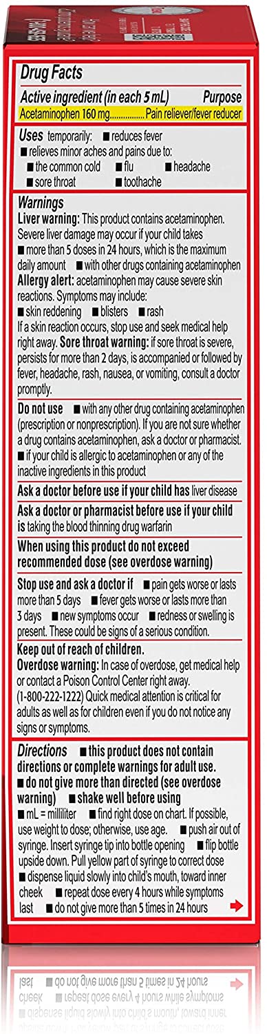 Tylenol Infants' Liquid Medicine, Cherry, 2 fl. oz