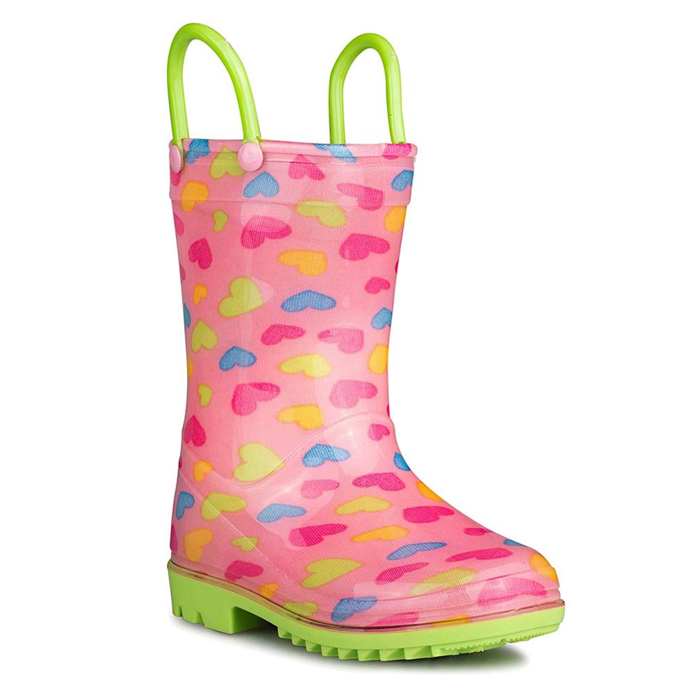 Lilly Of New York Girls 5-10 Toddler Heart Rainboot