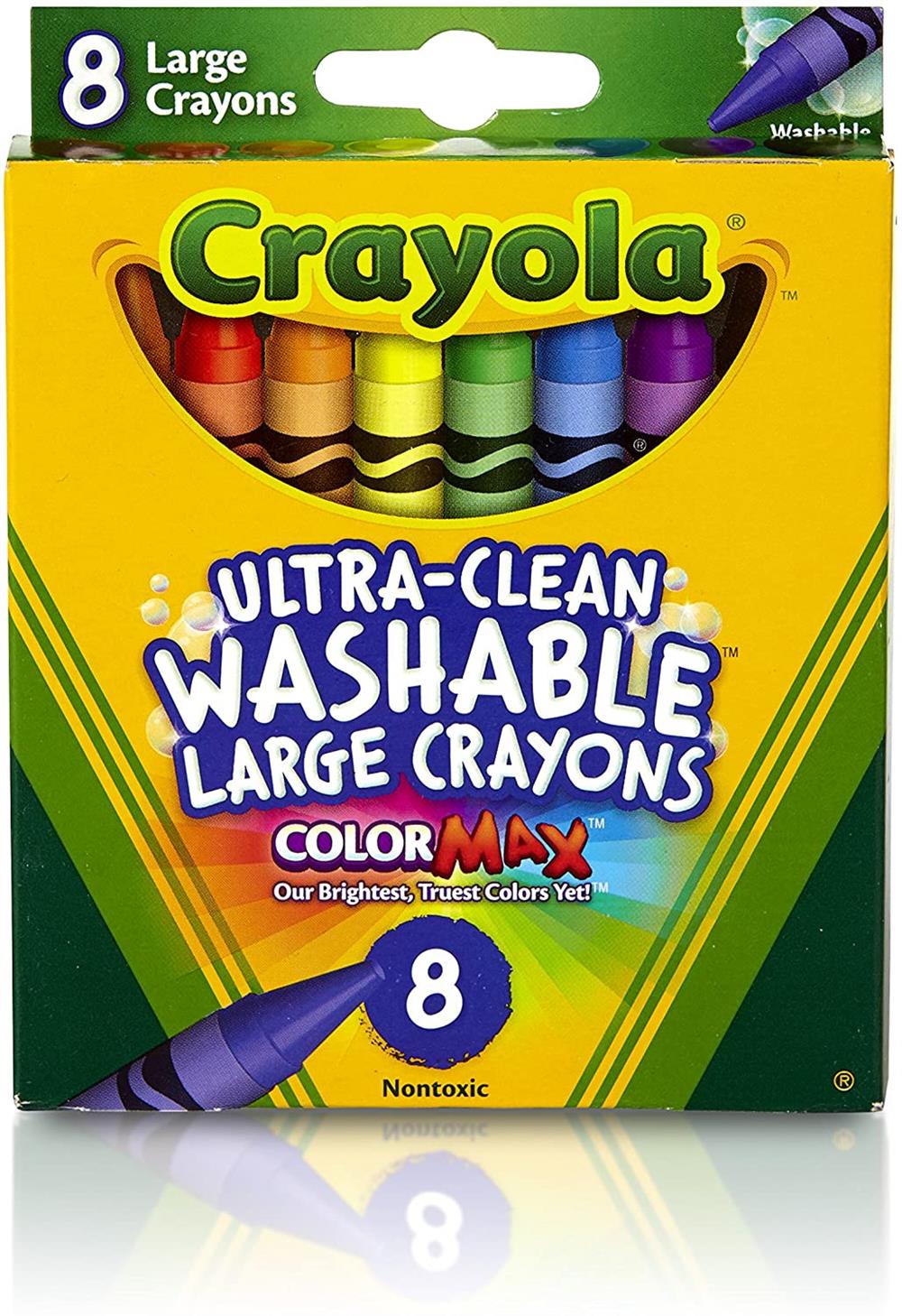 Crayola Washable Large Crayons - 8 count