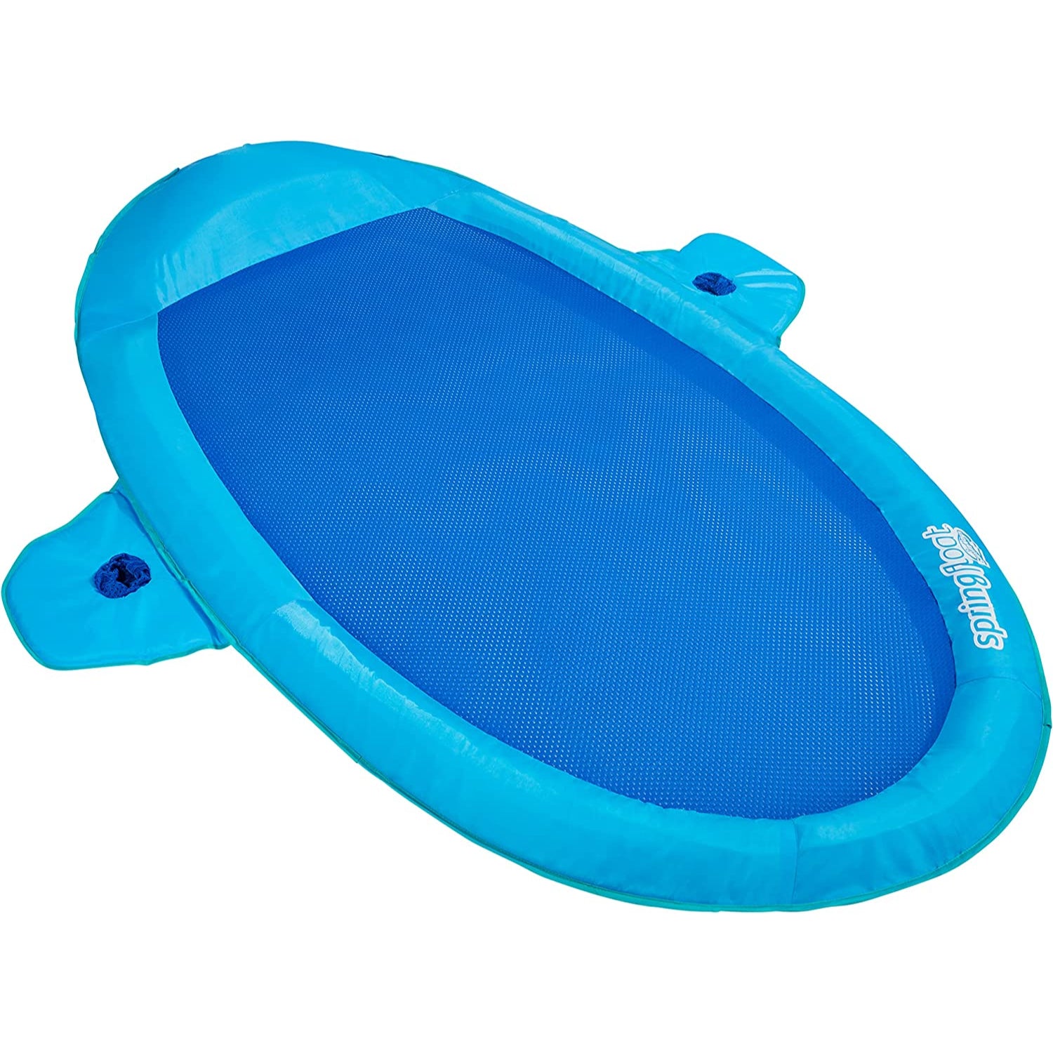 SwimWays Spring Float SunCatcher Pool Lounge Chair with Hyper-Flate Valve, Blue