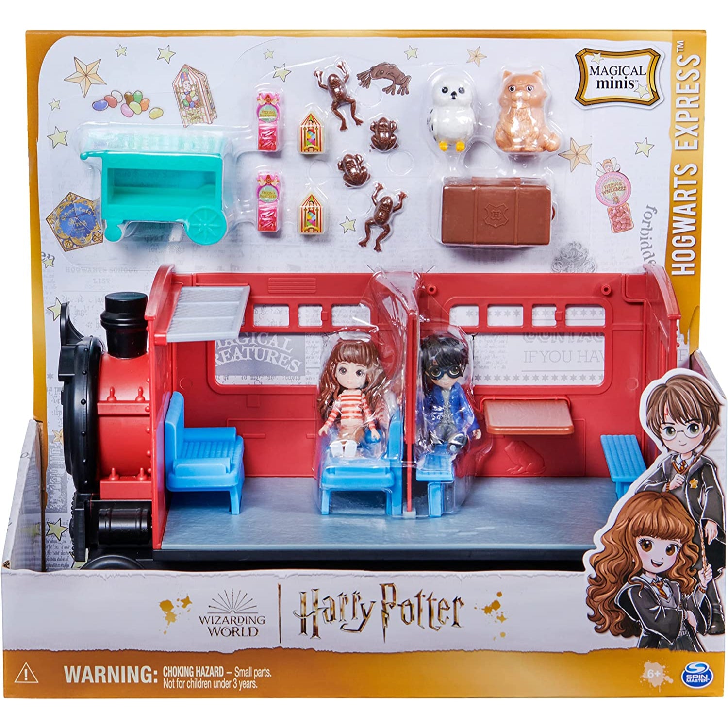 Spin Master Wizarding World Harry Potter, Magical Minis Hogwarts Express Train Toy Playset