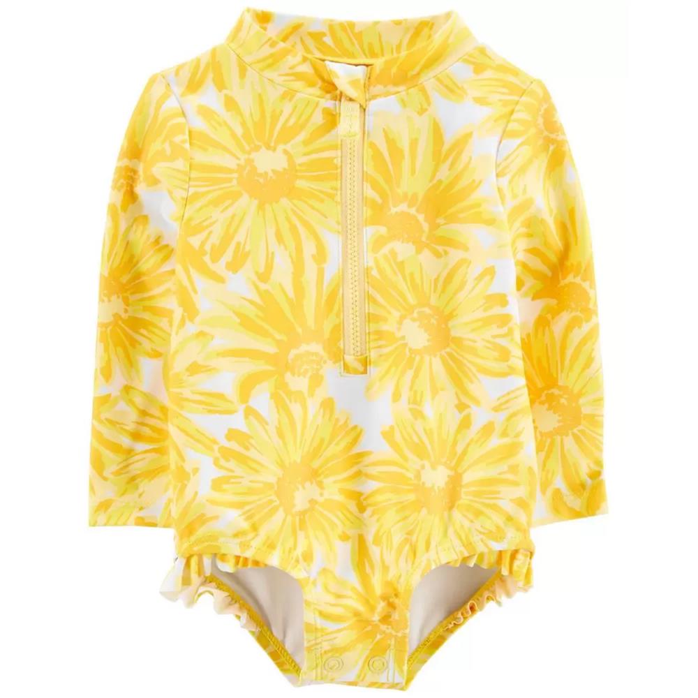 Carters Girls 12-24 Months Sunflower 1-Piece Rashguard