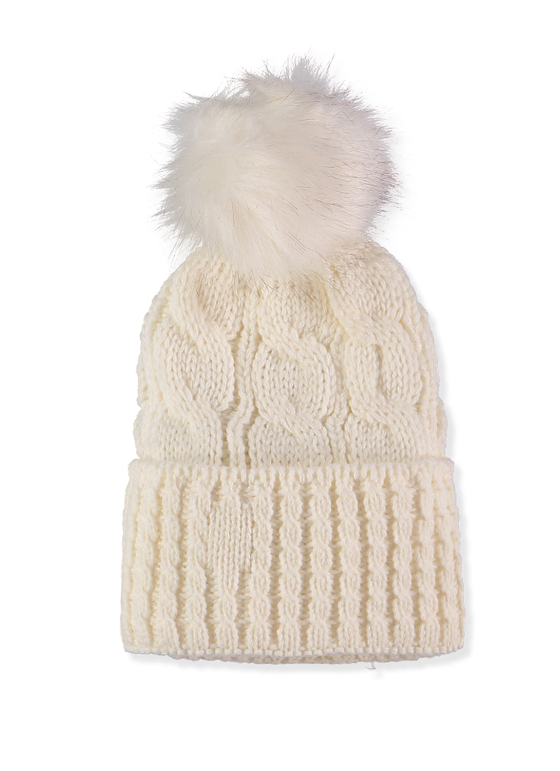 Connex Gear Womens Cable Knit Hat and Scarf 2-Piece Set