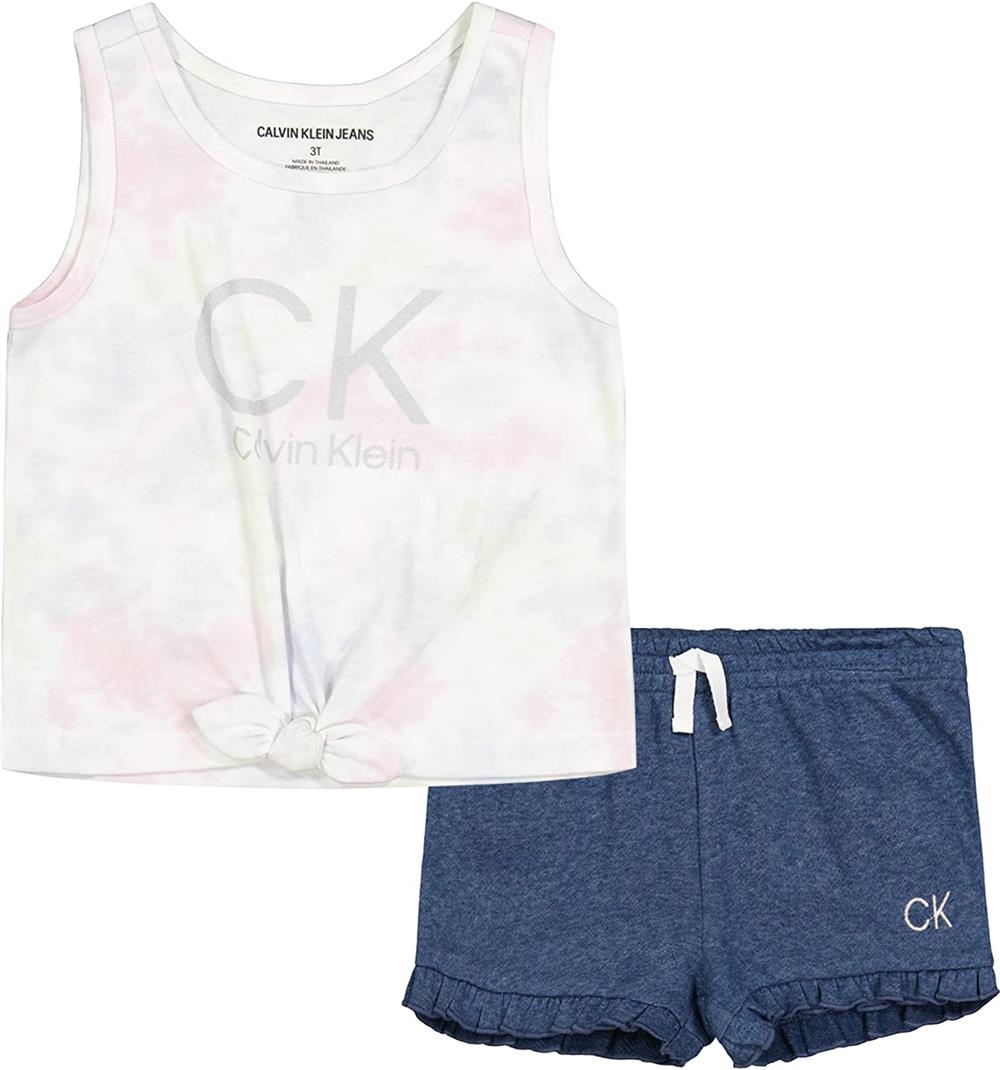 Calvin Klein Girls 12-24 Months Tank Short Set