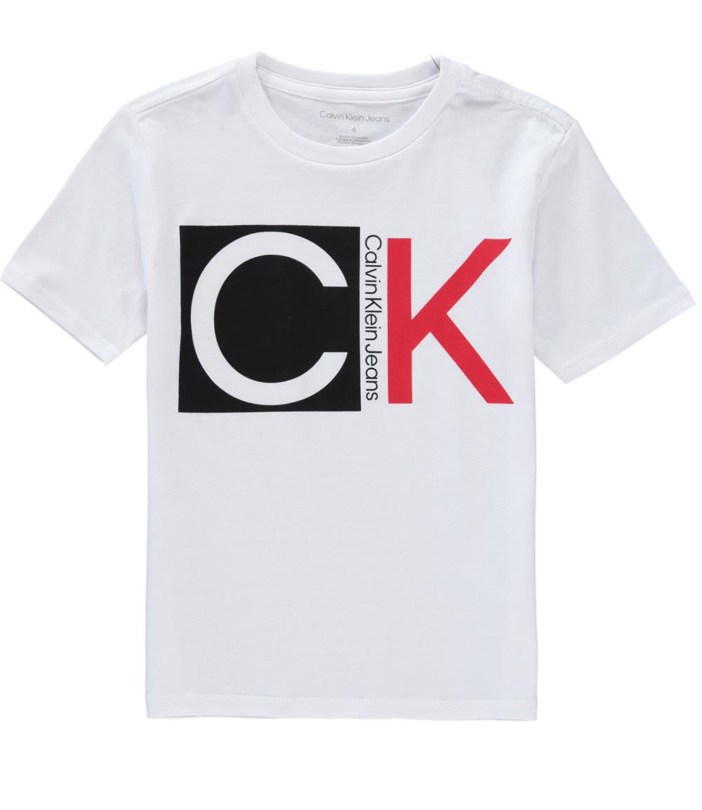 Calvin Klein Boys 4-7 Chest Logo T-Shirt