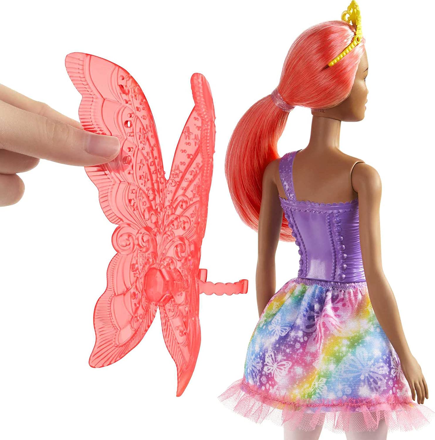 Mattel Dreamtopia Fairy Doll, 12-inch, with Pink Hair