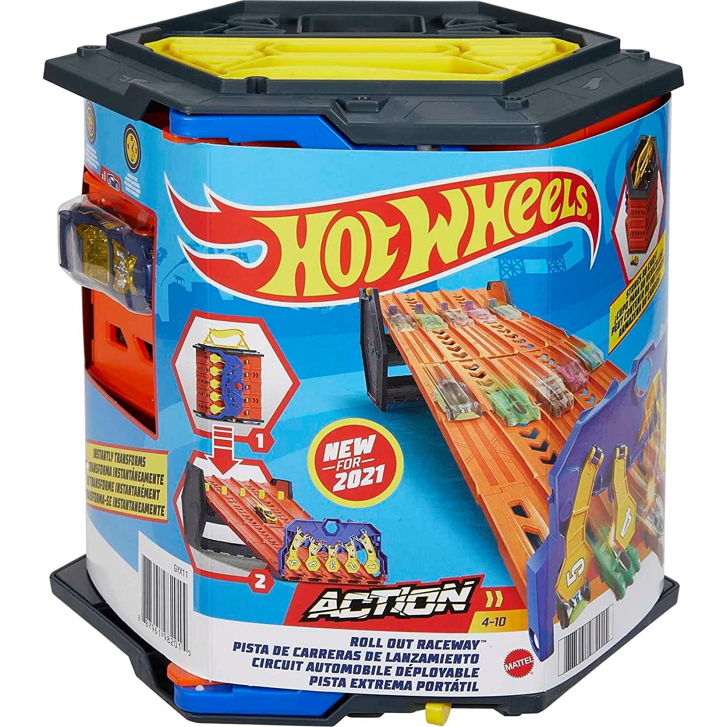 Mattel Hot Wheels Roll Out Raceway Track Set