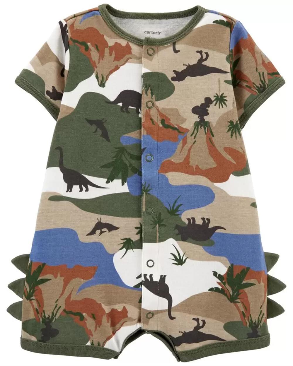 Carters Boys 0-24 Months Dinosaur Snap-Up Romper